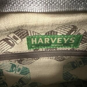 Harveys Canvas Bag with Green and Brown Accents